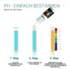 Infografik zur Bestimmung des Ph-Werts mit dem PH-Testkit von Bonsanto