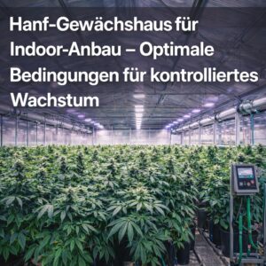 Hanf-Gewächshaus für Indoor-Anbau – optimale Bedingungen für kontrolliertes Wachstum