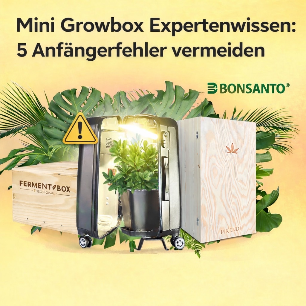 Mini Growbox Expertenwissen: 5 Anfängerfehler vermeiden – Bonsanto® Indoor-Anbau Tipps