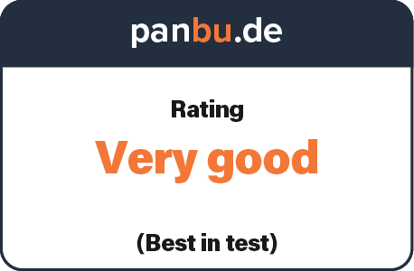 panbu.de rating: Very good — Best in test