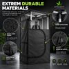 Verarbeitung und Materialien des Bonsanto Grow-Zelts 40x40x70